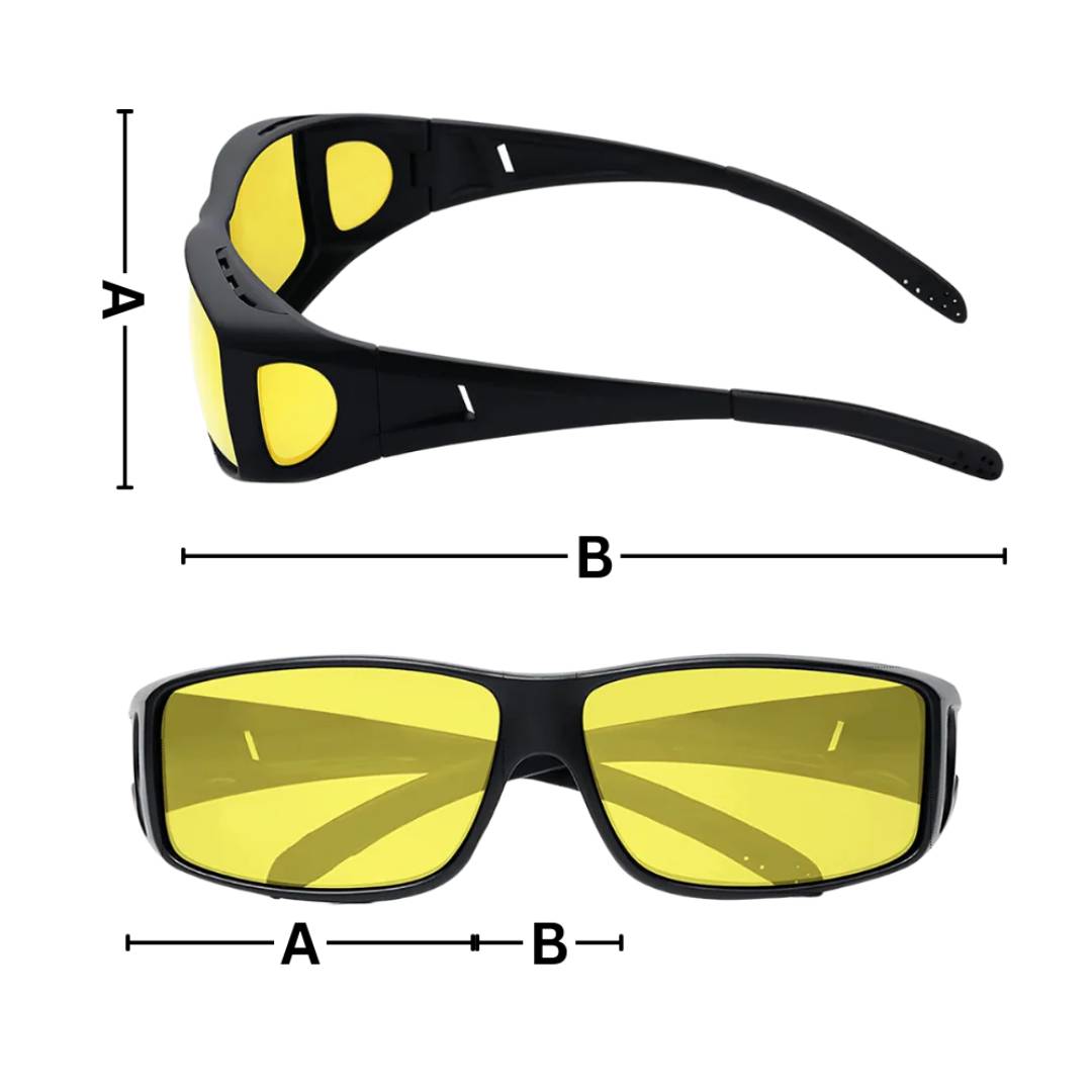 Davy | Yellow Lens Night Driving Glasses With Anti-Glare