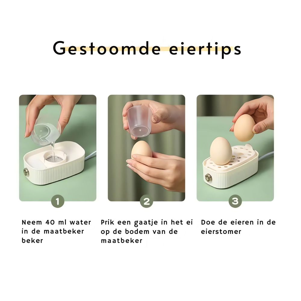 Davy | Compact Egg Steamer for Quick Breakfasts