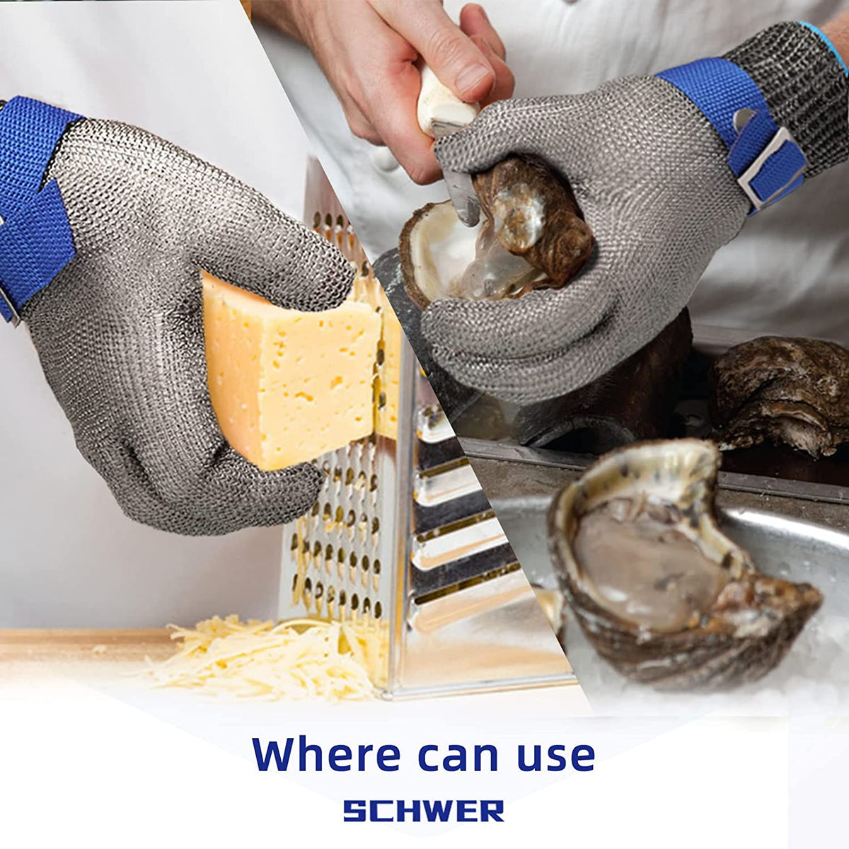 Davy | Food-Safe Cut-Resistant Stainless Steel Mesh Glove
