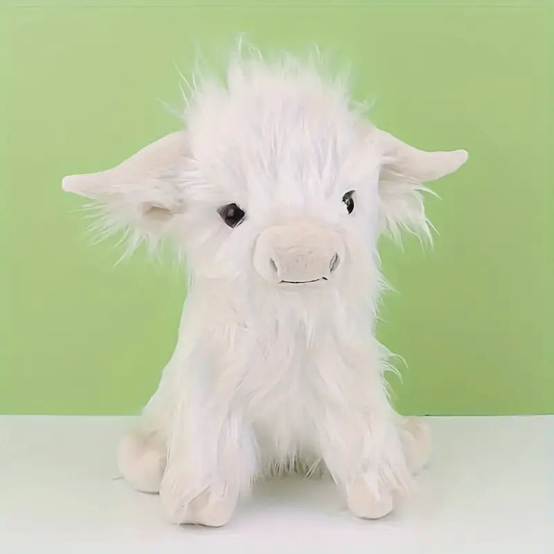 Davy | Highland Cuddle Cow | Soft and Cozy Plush Toy | Brown/White