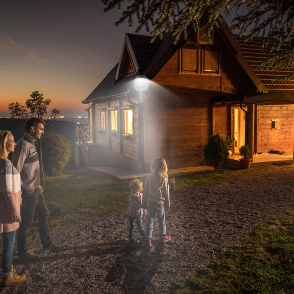 Davy | Kocaso Wall Pack LED Lights 144 LEDs with Photocell Sensor - IP65 Waterproof Outdoor Lamp