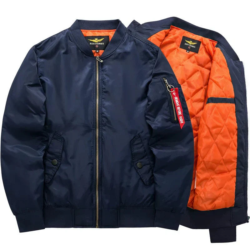 Men's Quilted Lined Bomber Jacket