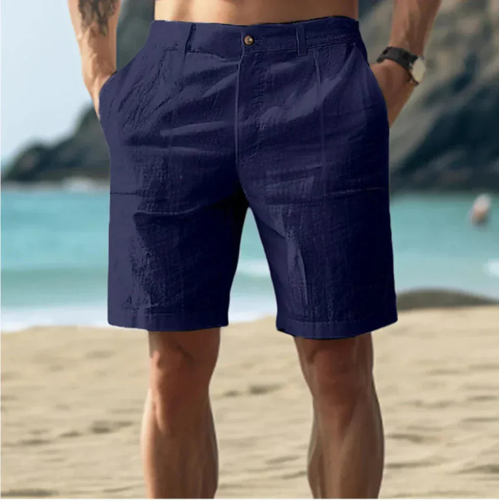Davy | Men's Linen Blend Cargo Shorts