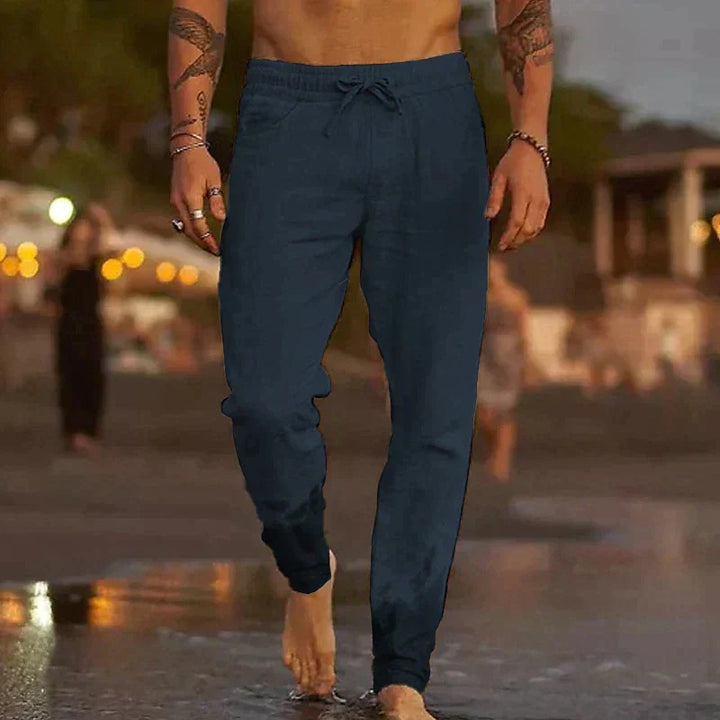 Davy | Breathable Linen Drawstring Joggers