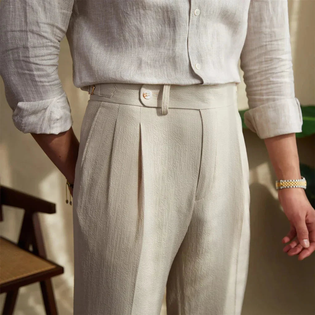 Davy | Men's pleated dress pants, tailored fit