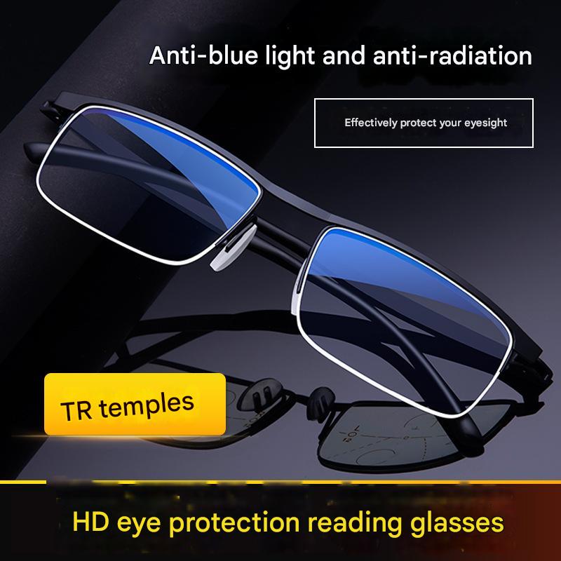 Davy | Men's Progressive Reading Glasses with Anti-Blue Light