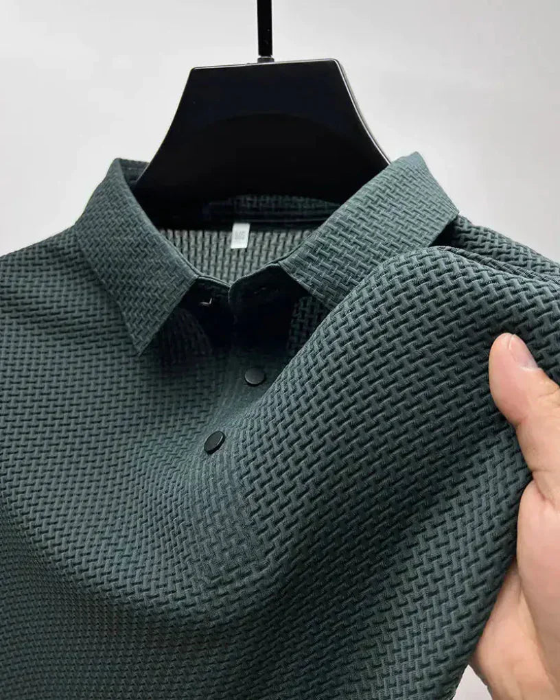 Textured Refined Everyday Polo Shirt