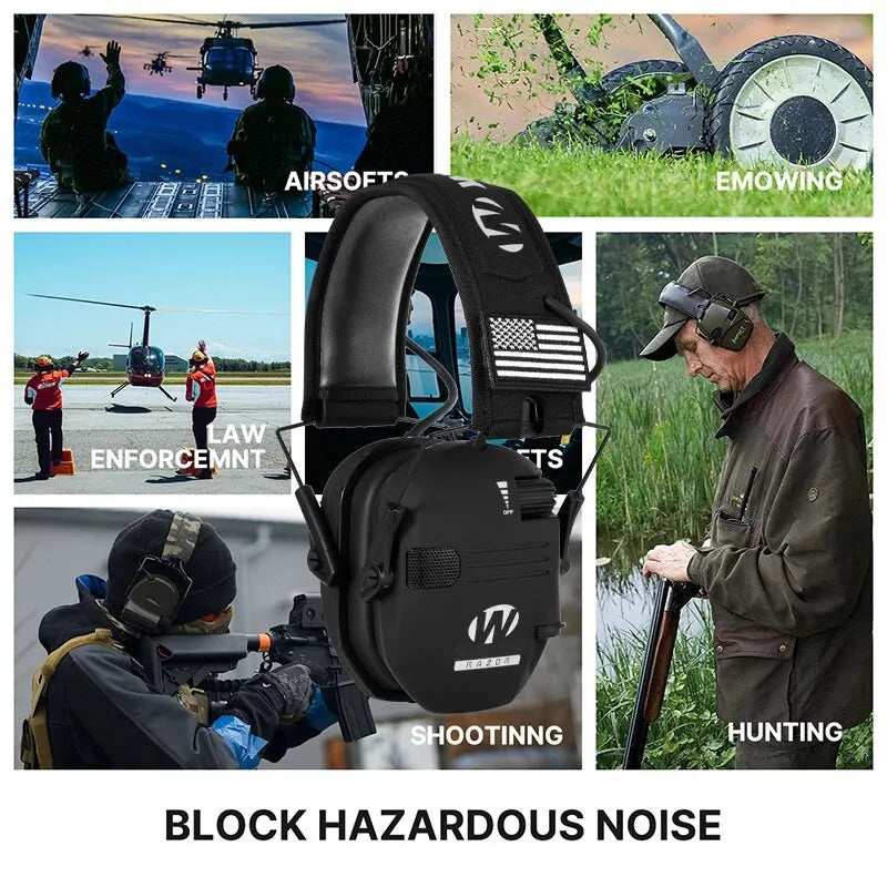 Davy | Protective Shooting Headphones | Active Noise Cancellation, Lightweight and Comfortable for Shooting Activities
