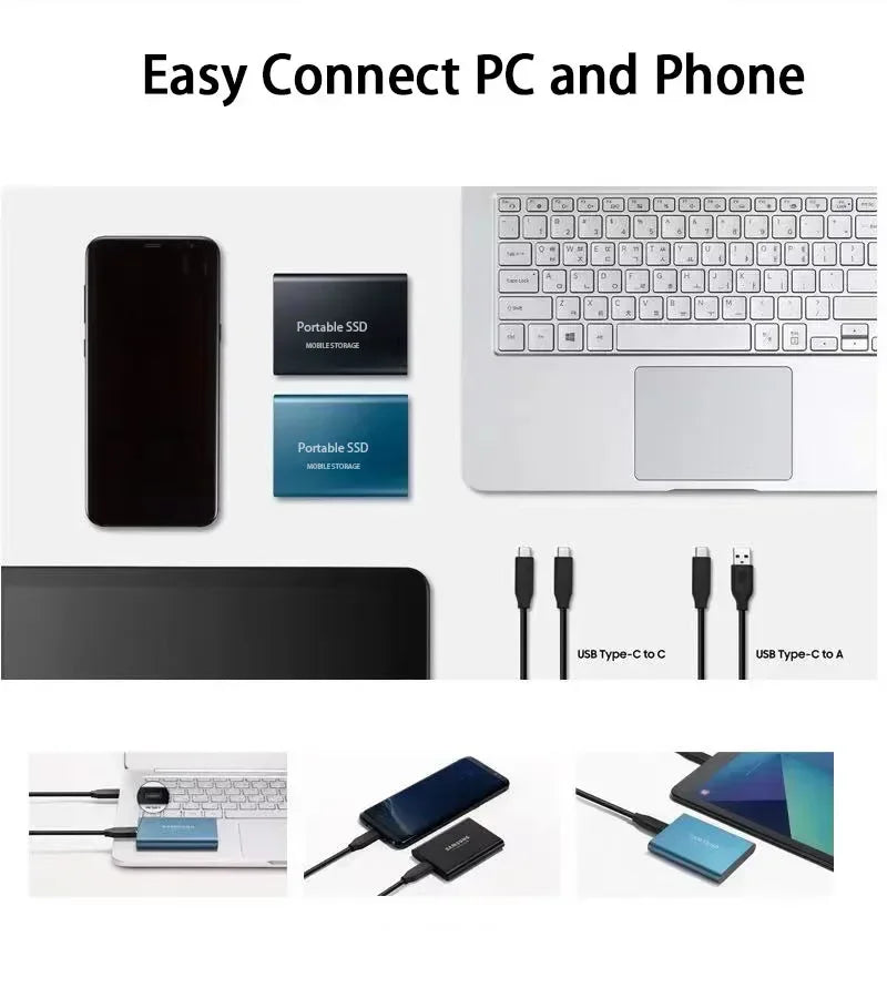 Davy | TECHNOLOGY | 128GB Mini External SSD | USB 3.1 Portable Storage
