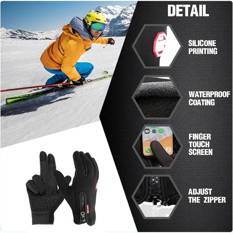 Davy | Unisex Heated Thermal Gloves for Winter Outdoor Activities