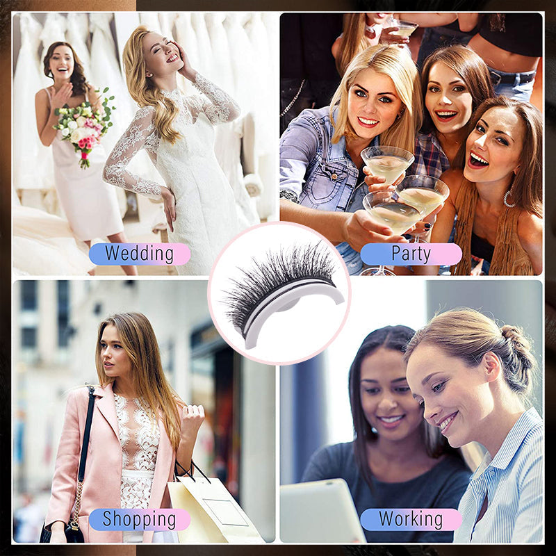 Davy | Waterproof and Reusable Self-Adhesive Eyelashes