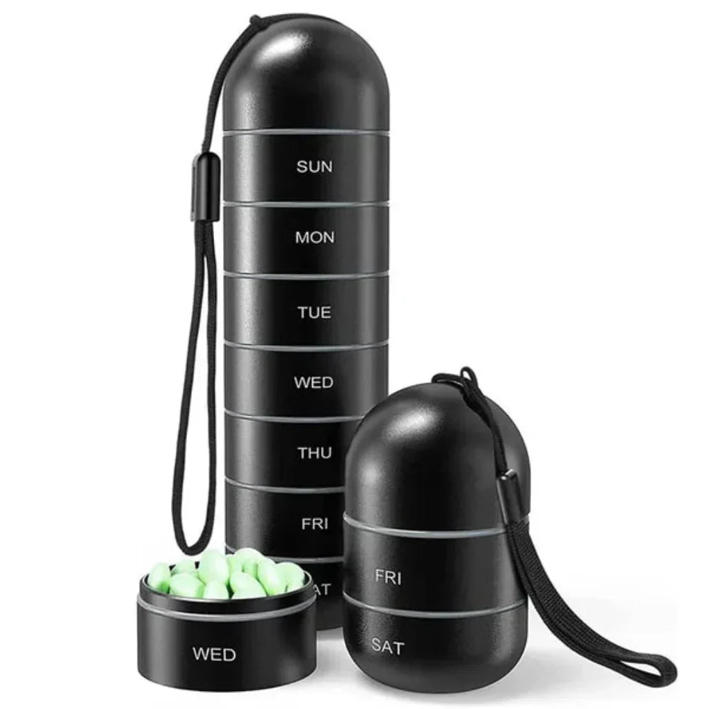 Davy | Weekly Pill Organizer with Lanyard