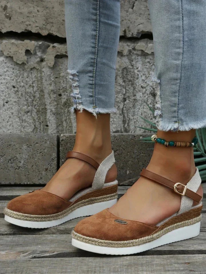 Supportive Espadrille Wedge Sandals