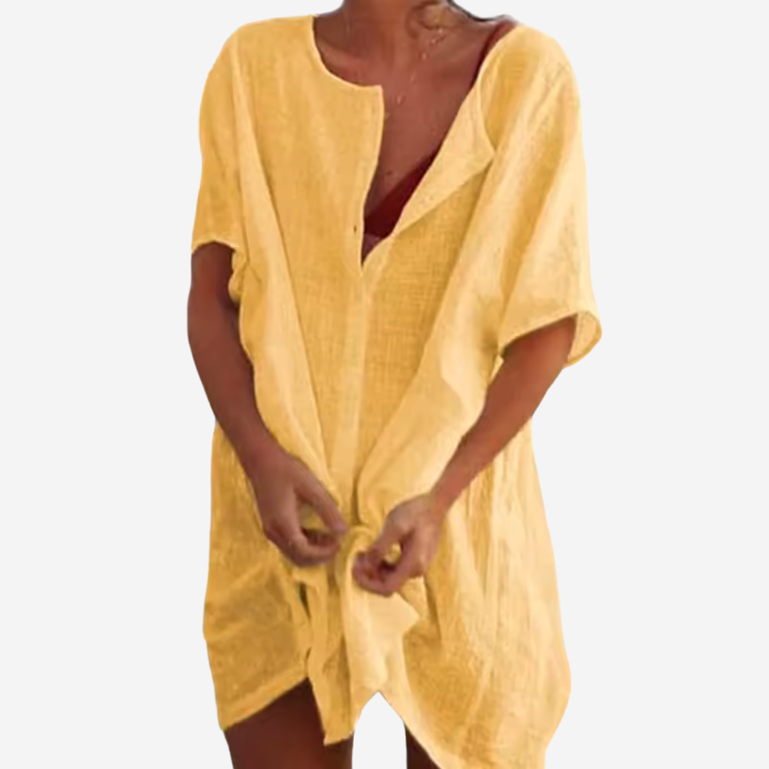 Women's Breezy Linen Blend Cover-Up for Beach