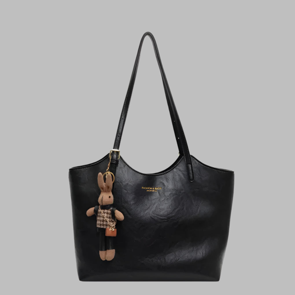 Davy | Women's Tote Shoulder Bag with Charm
