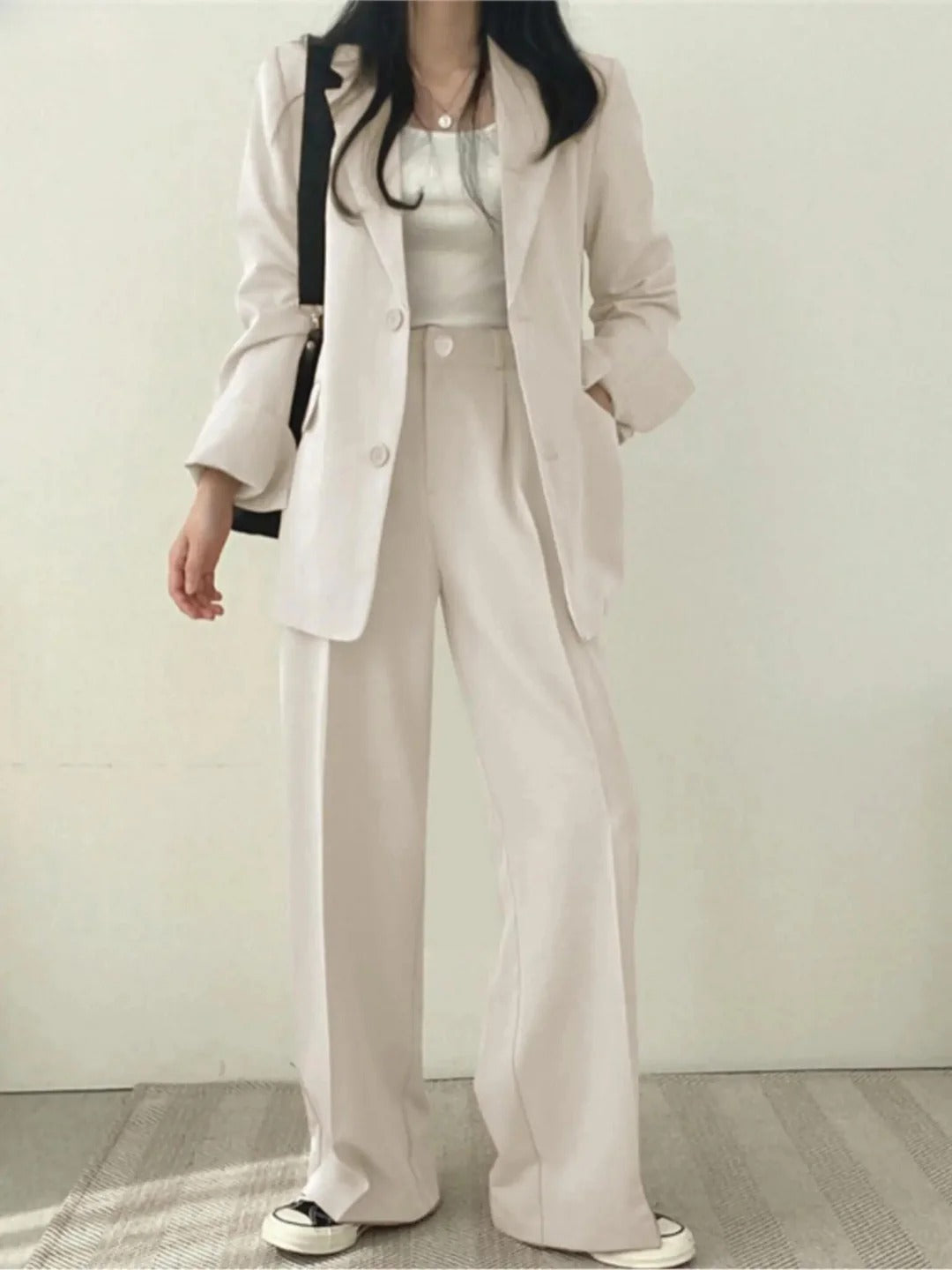 Women's Tailored Wide-Leg Suit