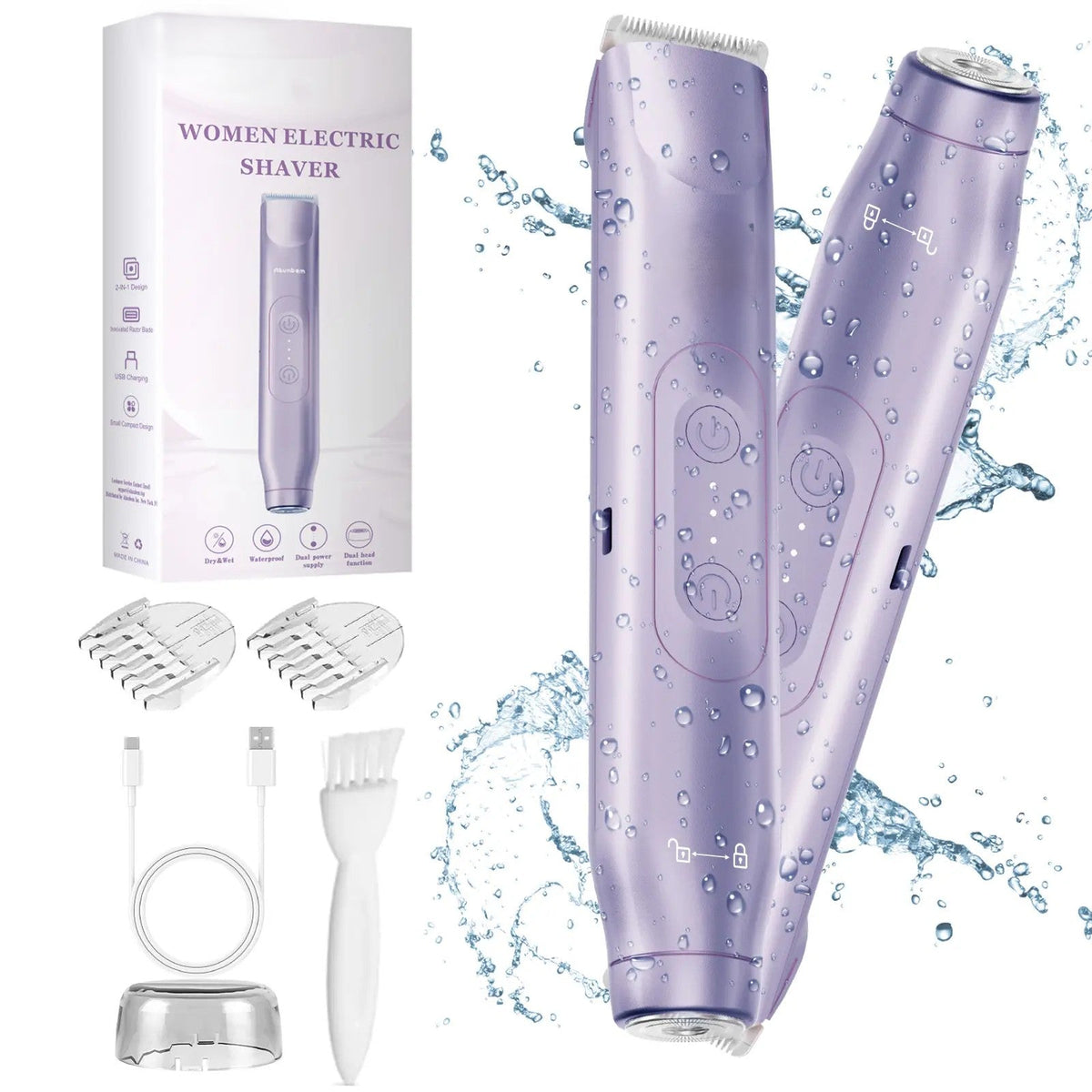 Women's Bikini Trimmer — Rechargeable 2-in-1
