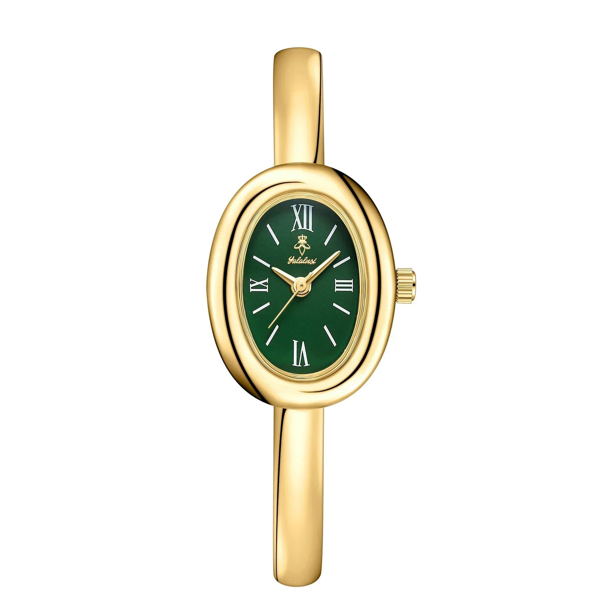 Elegant Oval Bangle Watch: Modern & Classic