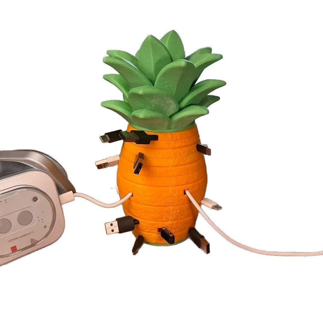 Pineapple Cable Organizer – Stackable Cord Winder for Desk