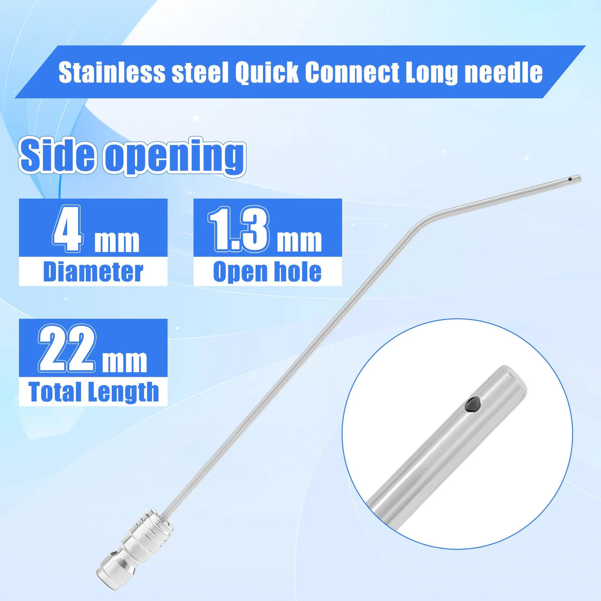 Heavy Duty Hose High-Pressure Washer Spray Nozzle Kit for Drum Washing Machine & AC 4 Pack Straight/Side Spray Nozzles 7cm & 22.5cm 40° Tips 1-2GPM