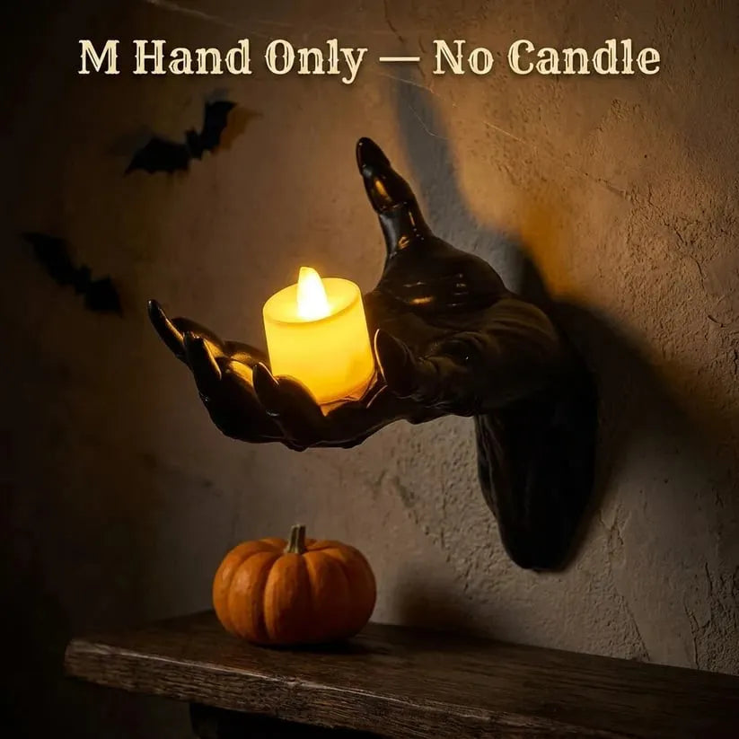 Gothic Hand Wall Candle Holders – Halloween Decor