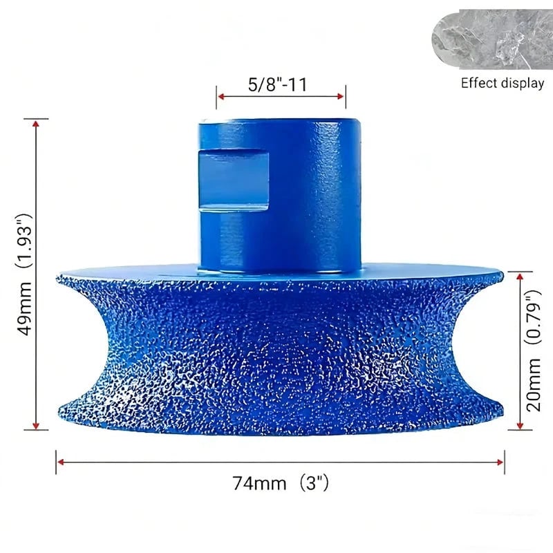 Concave Edge Grinding Wheel — Diamond Profiling for Stone