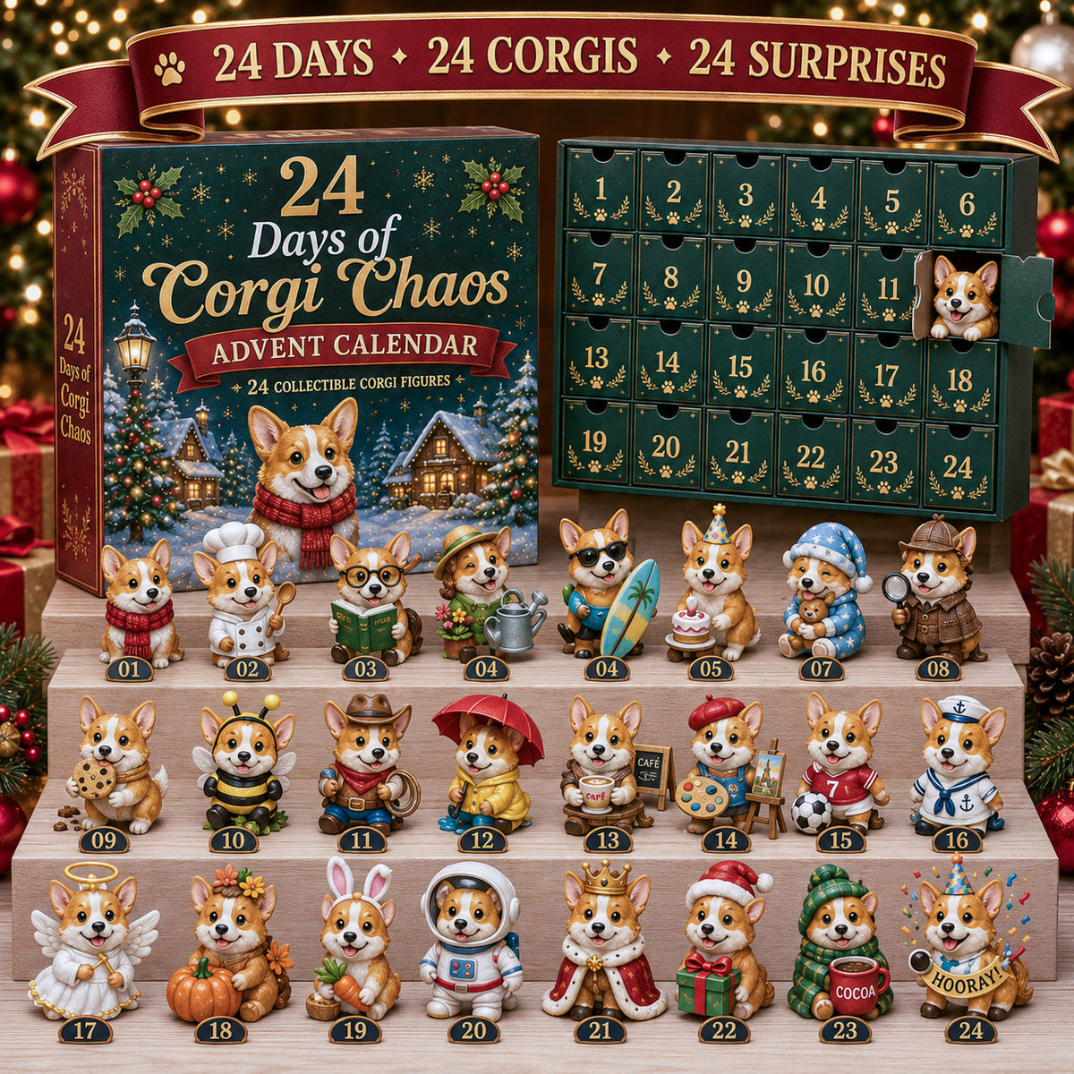 Limited Stock 50% OFF - 2026 French Bulldog Advent Calendar – 24 Days of Frenchie Mischief