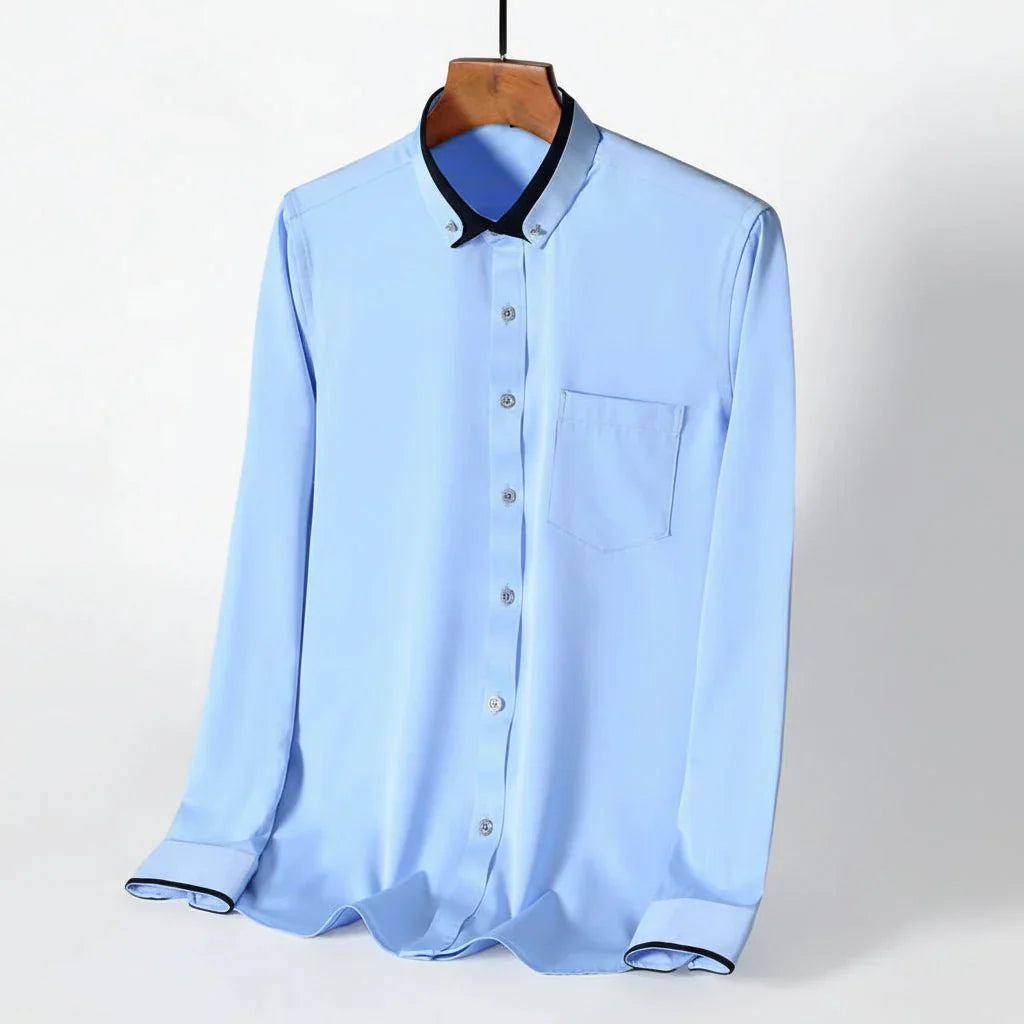 GENTLEFORM SHIRT - Men's Long-Sleeve Dress Shirt: Style Meets Comfort