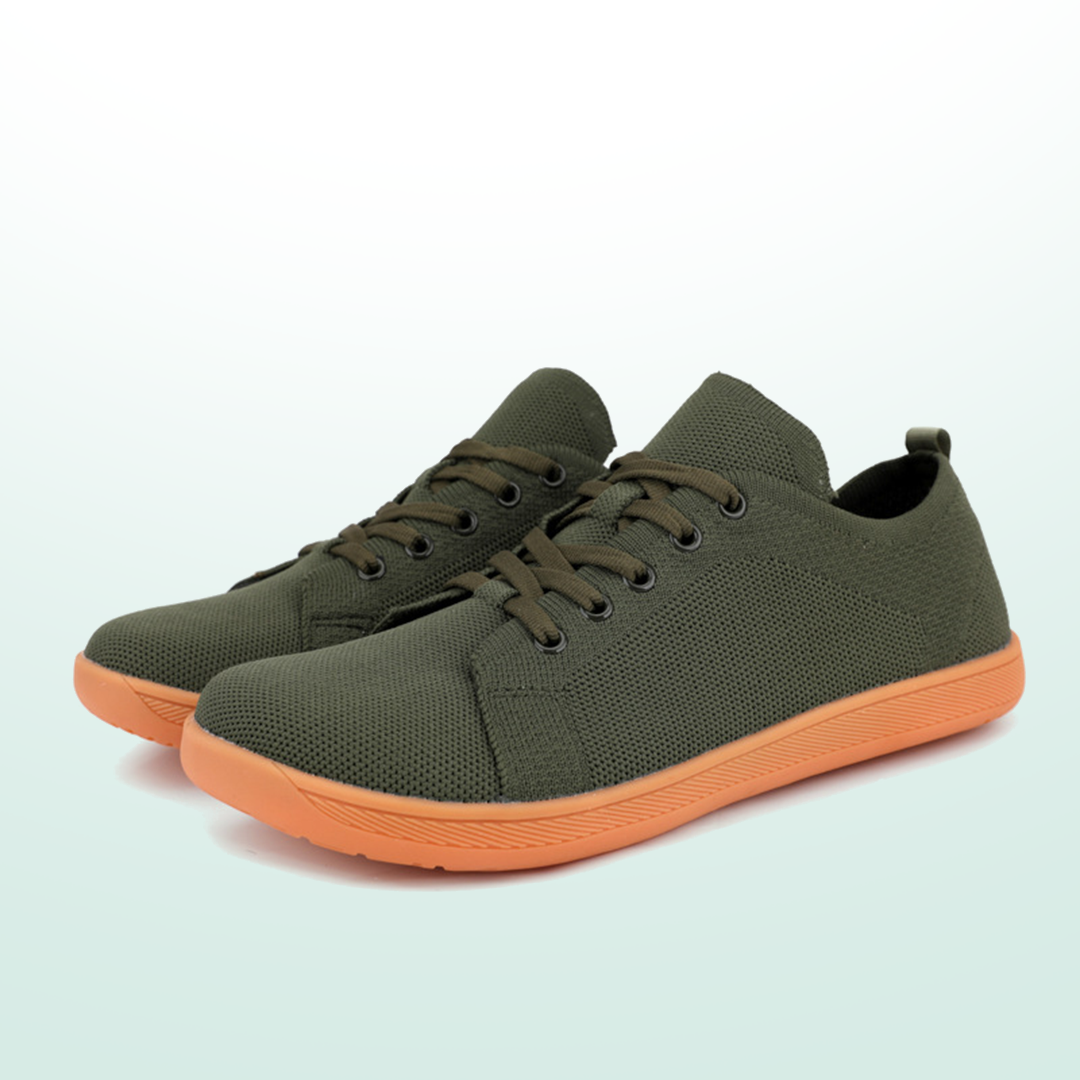 Mobivio Daily Knit Barefoot Shoes - Green Gum
