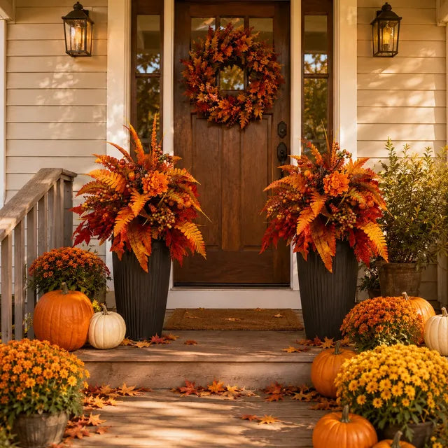 Hot Sale 50% Off Autumn Harvest Floral Garden Stake Arrangement