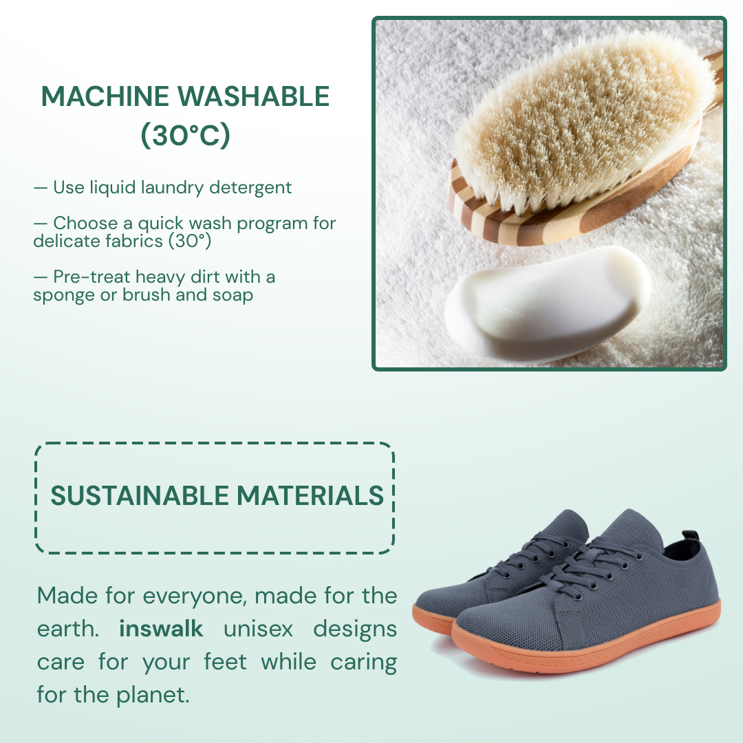 Mobivio Daily Knit Barefoot Shoes - Dark Grey Gum