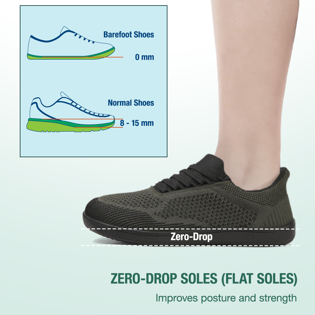 Freevo Hands-Free Barefoot Shoes - Green