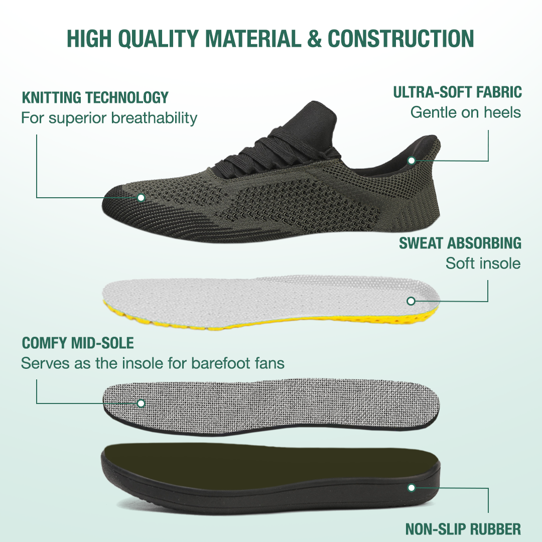Freevo Hands-Free Barefoot Shoes - Green
