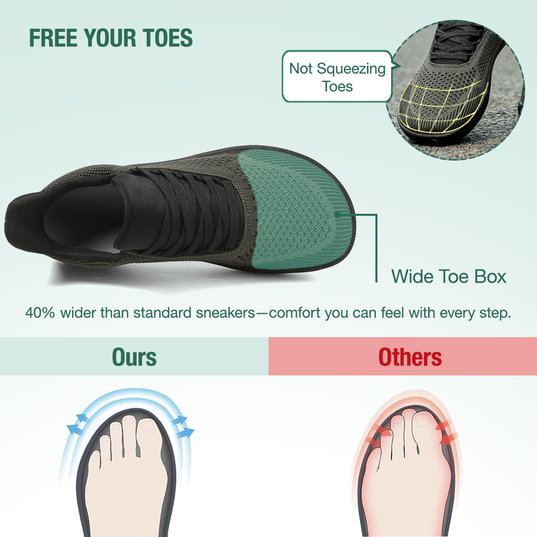 Freevo Hands-Free Barefoot Shoes - Green