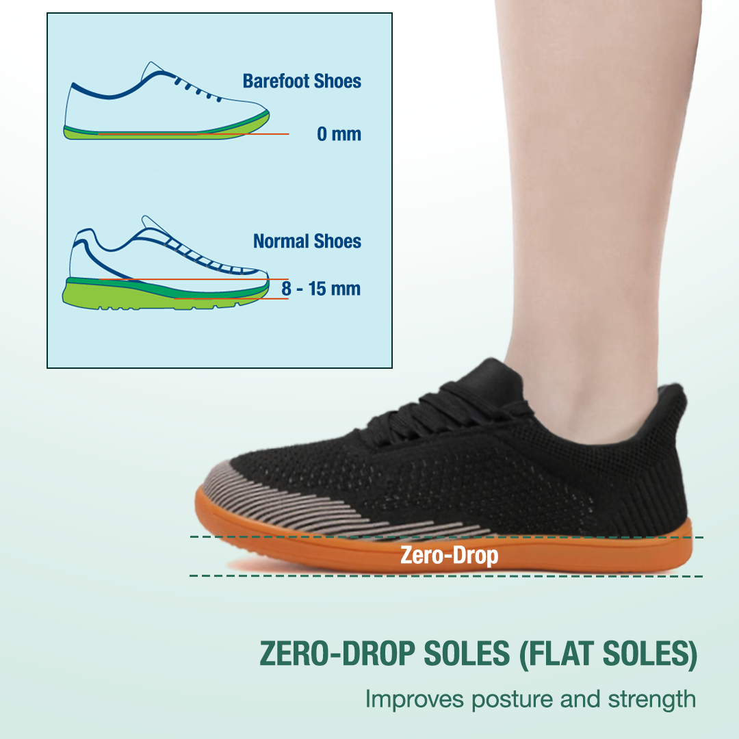 Freevo Hands-Free Barefoot Shoes - Black Gum