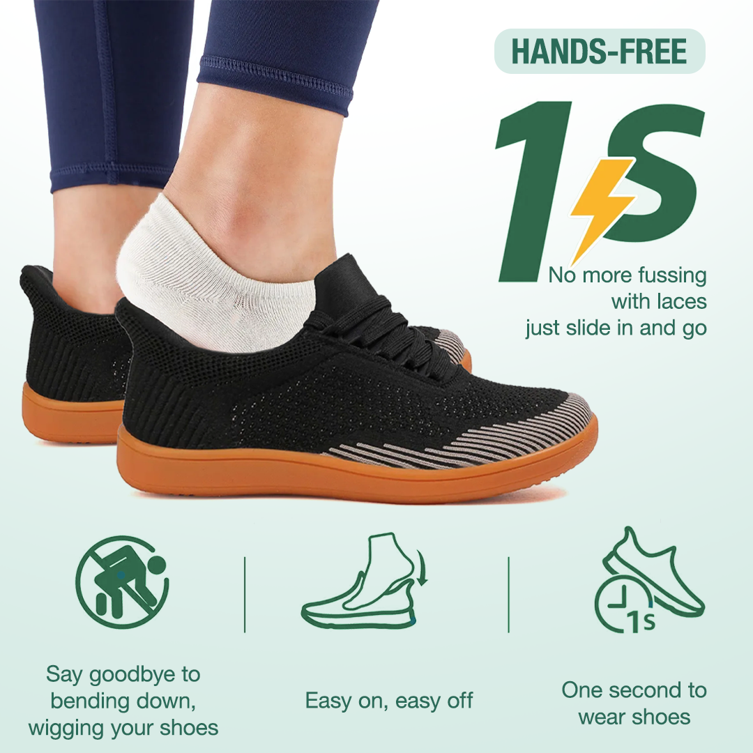 Freevo Hands-Free Barefoot Shoes - Black Gum