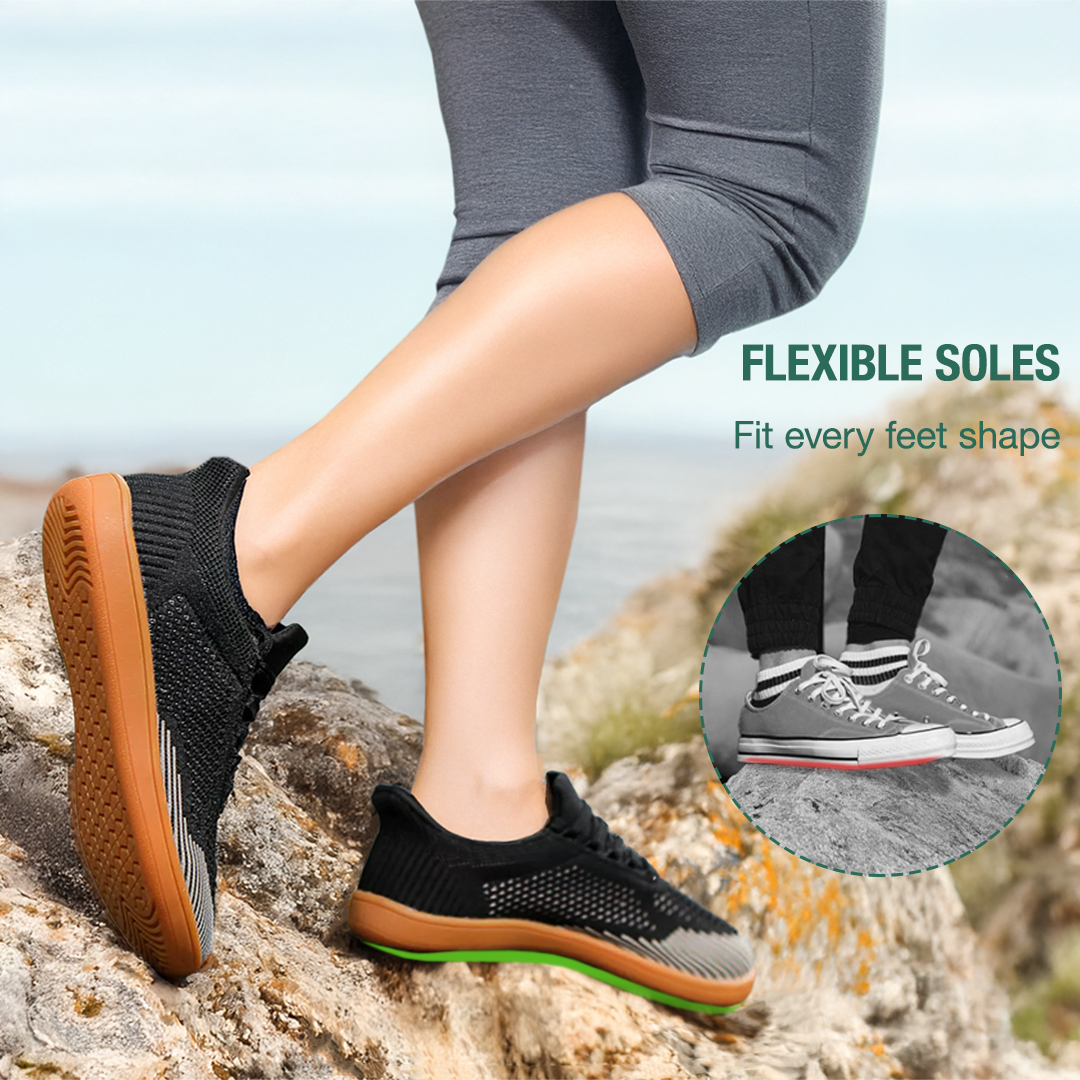 Freevo Hands-Free Barefoot Shoes - Black Gum