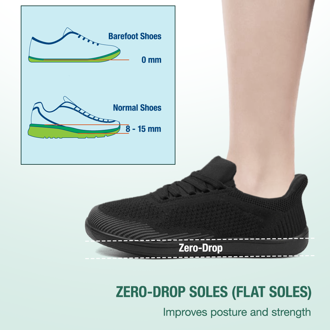 Freevo Hands-Free Barefoot Shoes - Black
