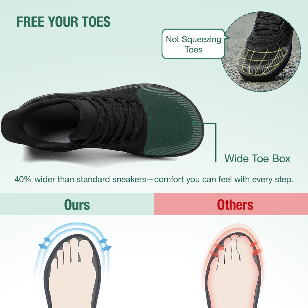 Freevo Hands-Free Barefoot Shoes - Black