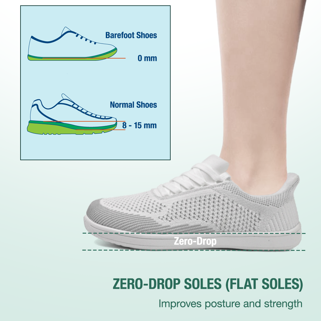 Freevo Hands-Free Barefoot Shoes - White