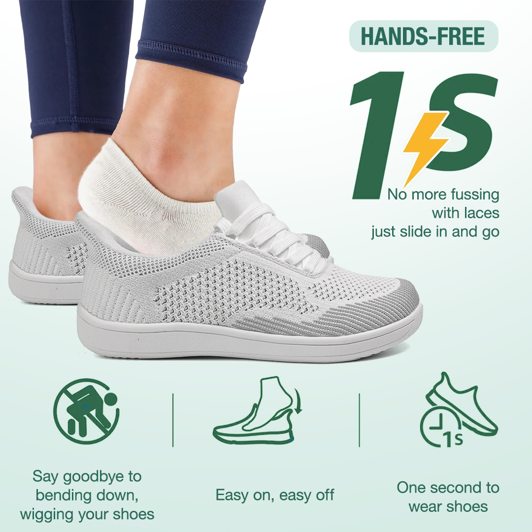 Freevo Hands-Free Barefoot Shoes - White