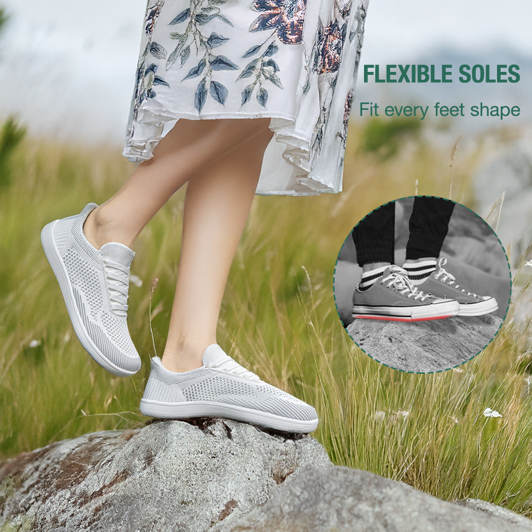Freevo Hands-Free Barefoot Shoes - White
