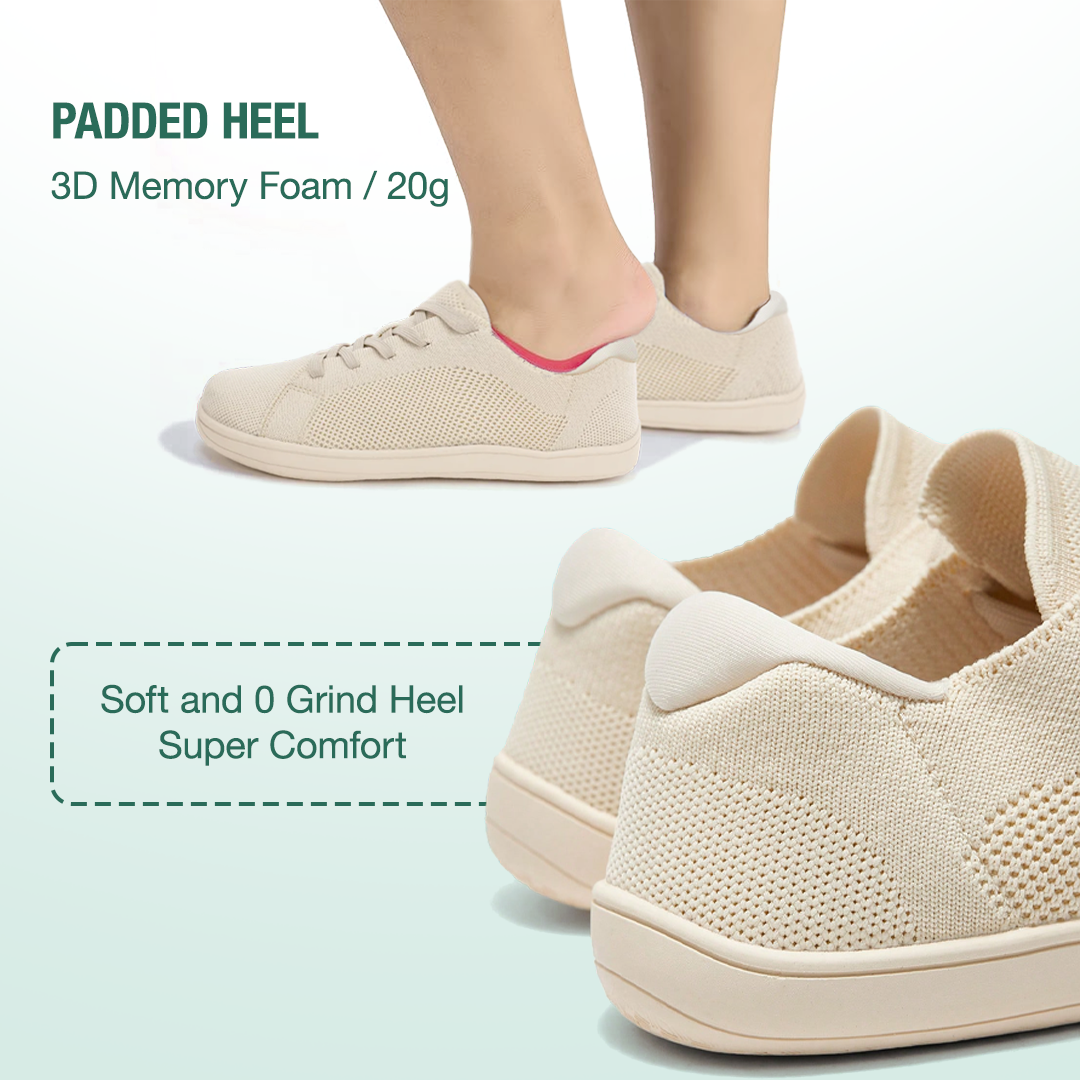 Mobivio Active Knit Barefoot Shoes - All Beige