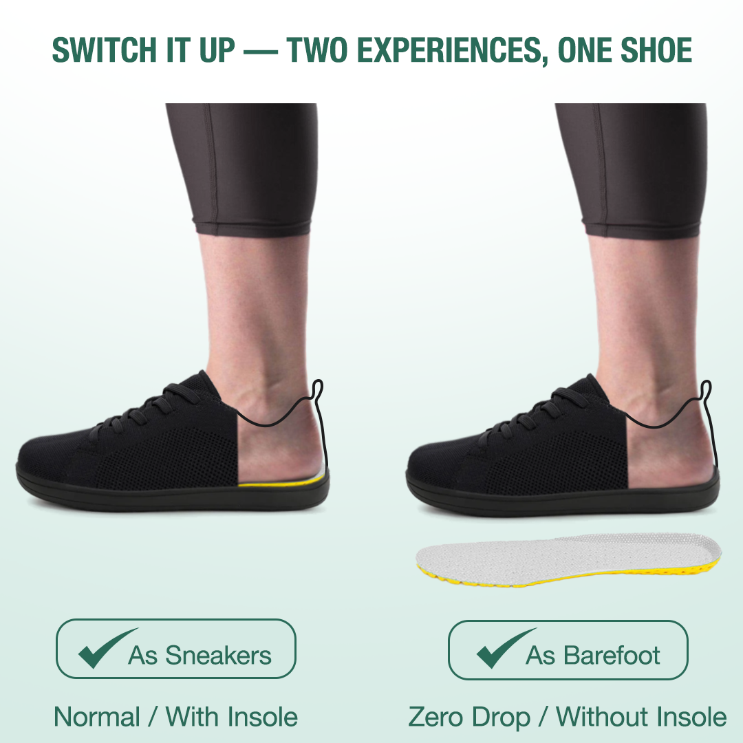 Mobivio Barefoot Shoes - Black