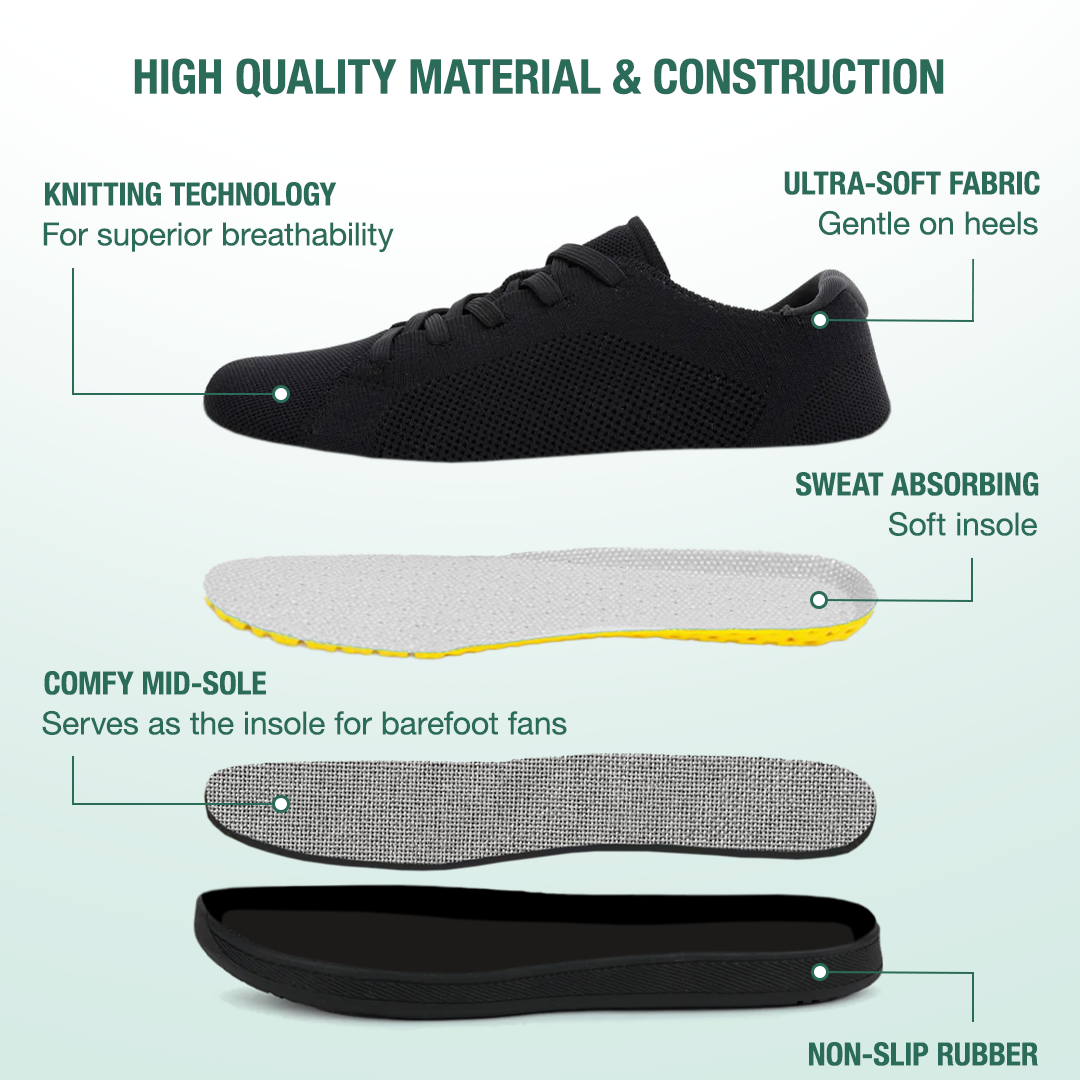 Mobivio Barefoot Shoes - Black