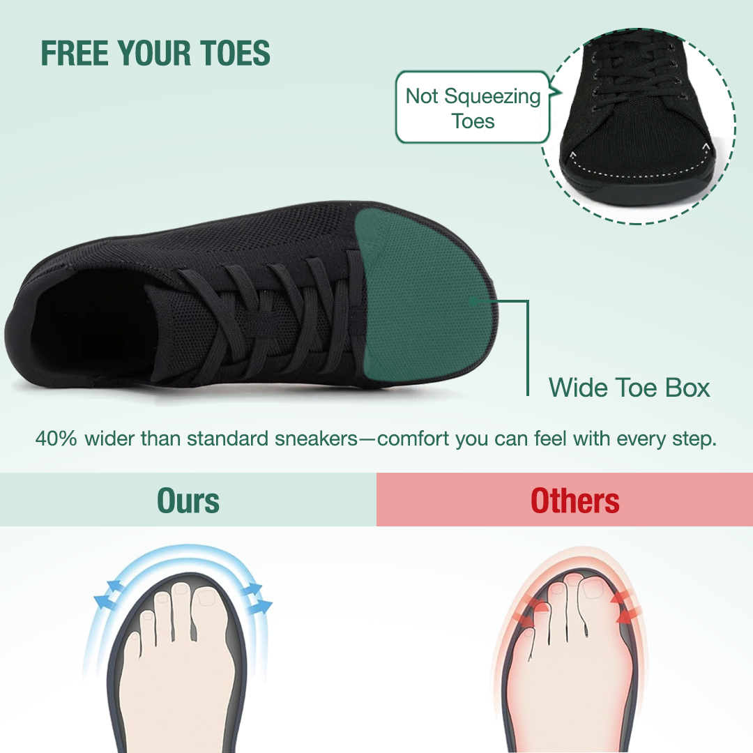 Mobivio Barefoot Shoes - Black