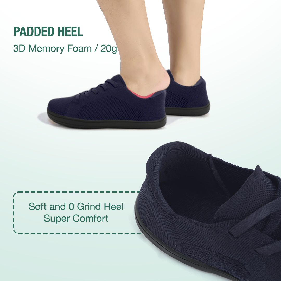 Mobivio Active Knit Barefoot Shoes - Navy Black