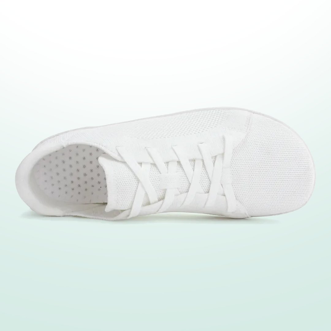 Mobivio Active Knit Barefoot Shoes - All White