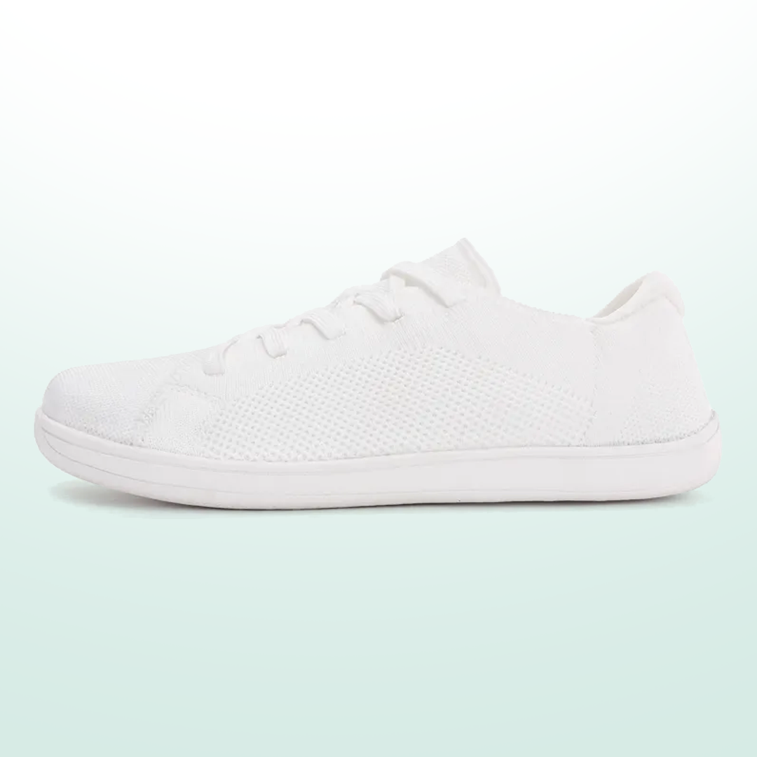 Mobivio Active Knit Barefoot Shoes - All White