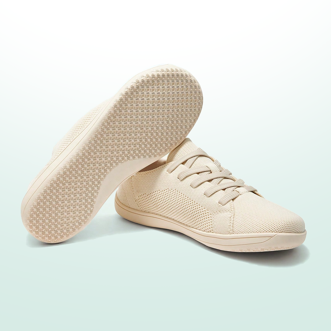 Mobivio Active Knit Barefoot Shoes - All Beige